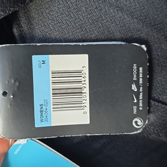 NIKE GOLF Ladies Dri-FIT Pebble Texture Sport Shirt NEW NWT BLACK MFeatures High - Picture 8 of 10